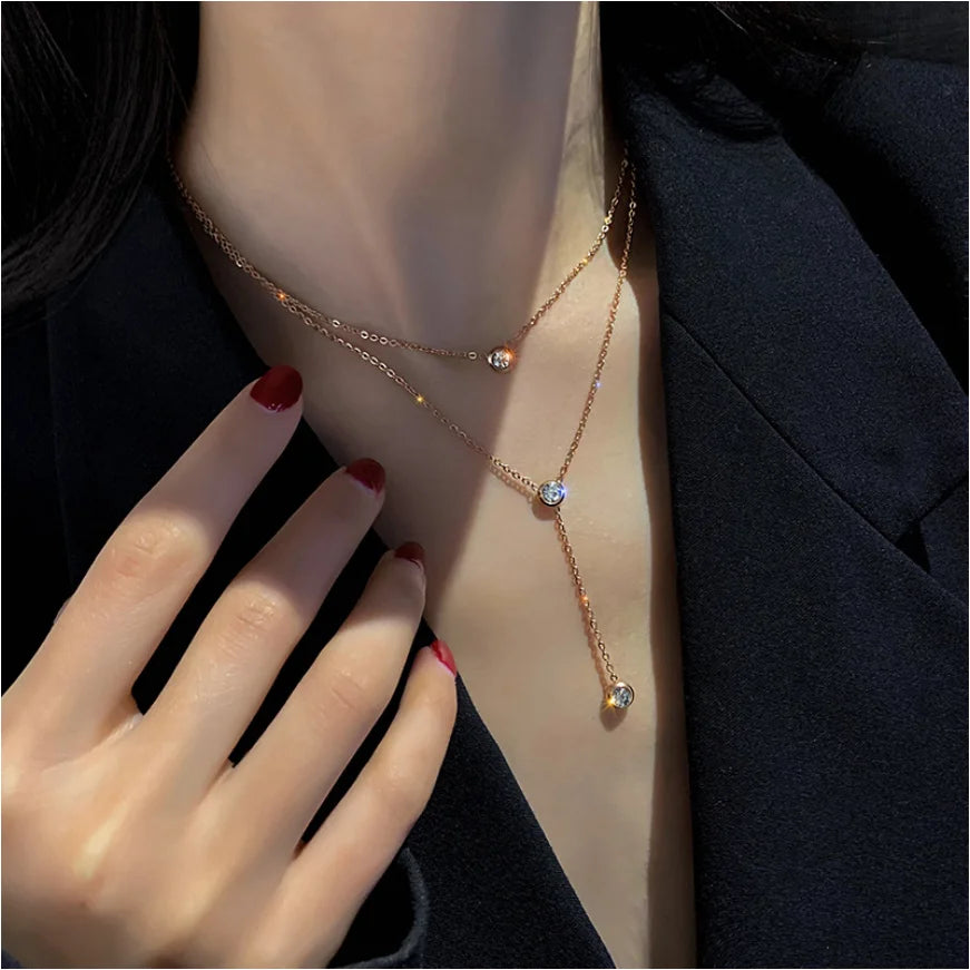 Collier - Double Chaîne Élégance