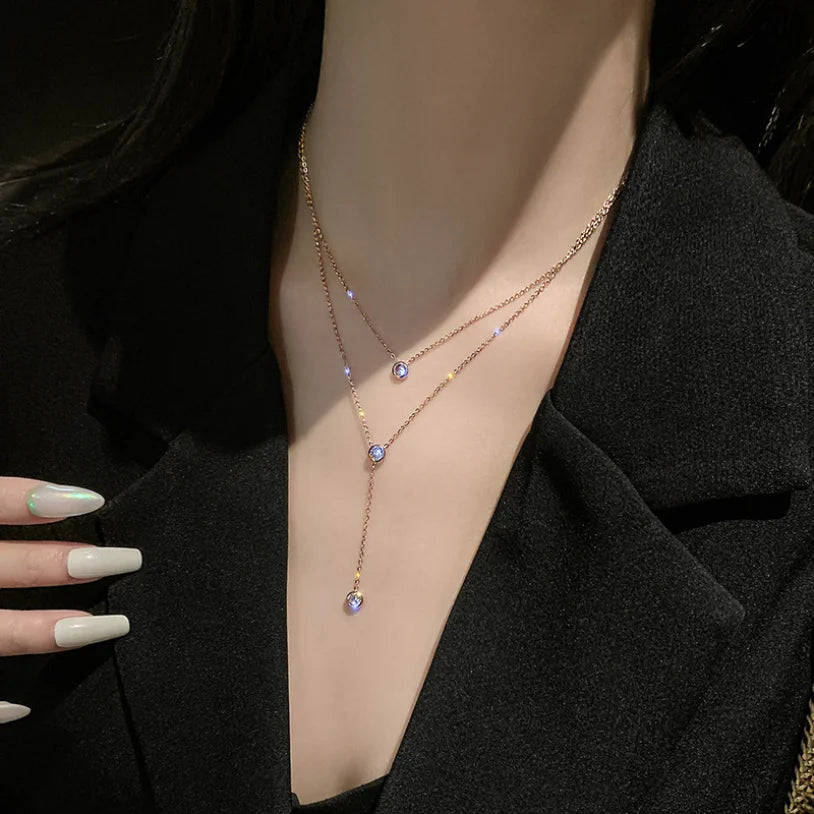 Collier - Double Chaîne Élégance