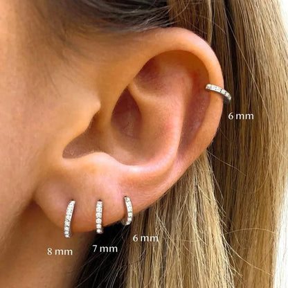 Boucles d'oreilles -  Minimalistes Hoop