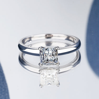 Bague Argent 925 - Princess Moissanite