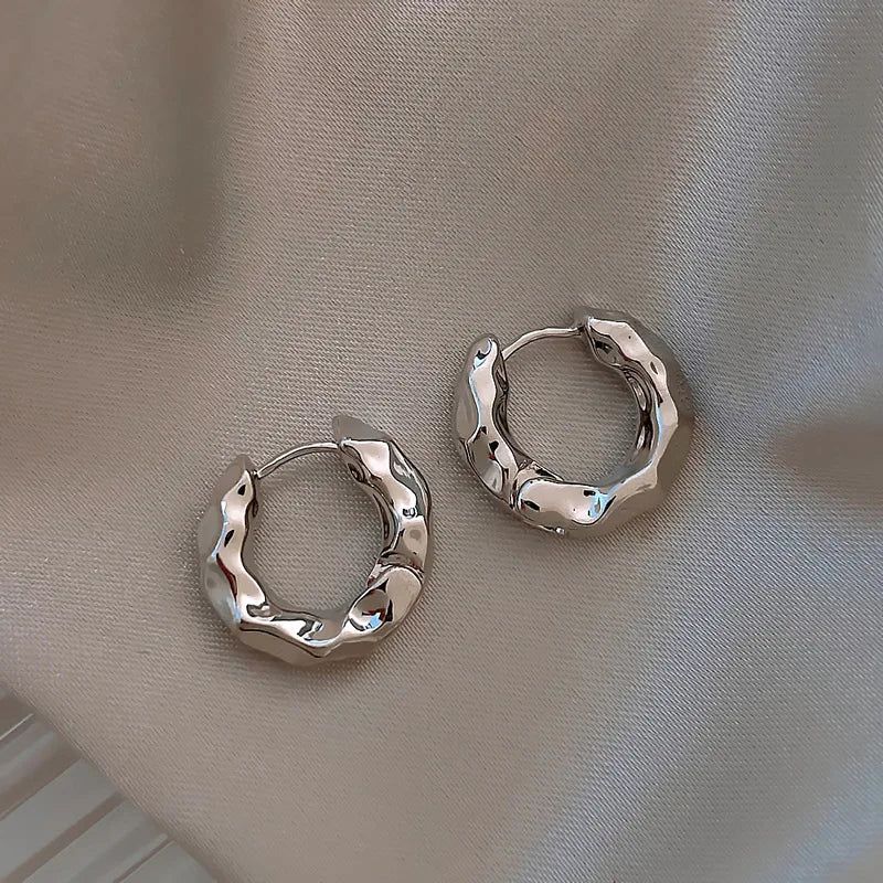 Boucles d'oreilles en argent 925 et or