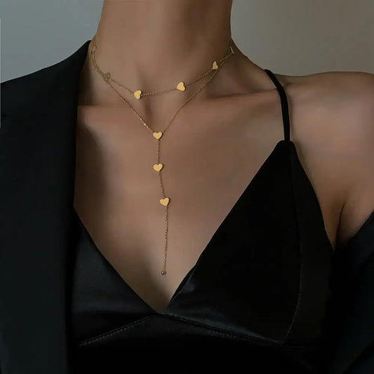 Collier - Élégance Cœur en Or