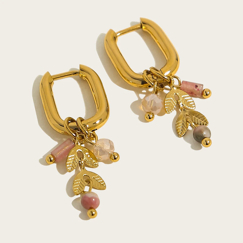 Boucles d'oreilles - Fleur Éclatante en Or