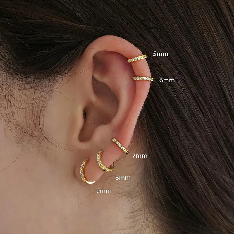 Boucles d'oreilles -  Minimalistes Hoop