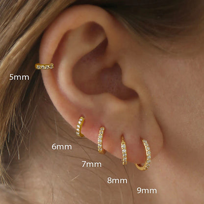 Boucles d'oreilles -  Minimalistes Hoop