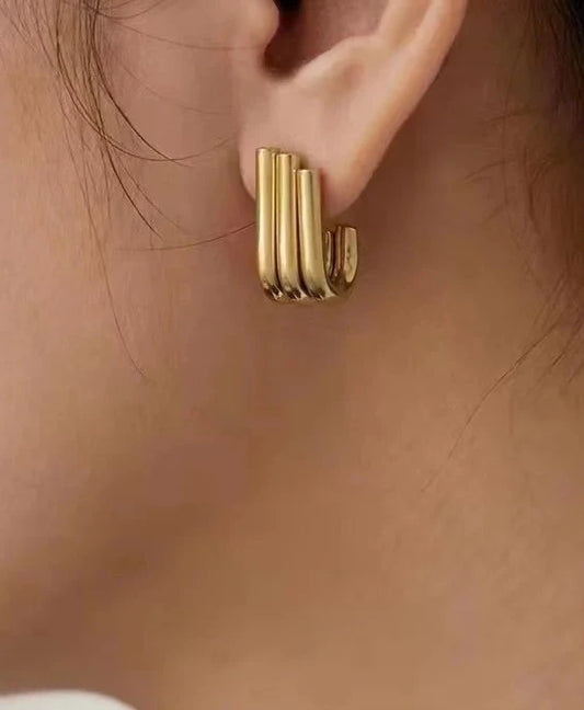 Boucles d'oreilles - Élégance Dorée